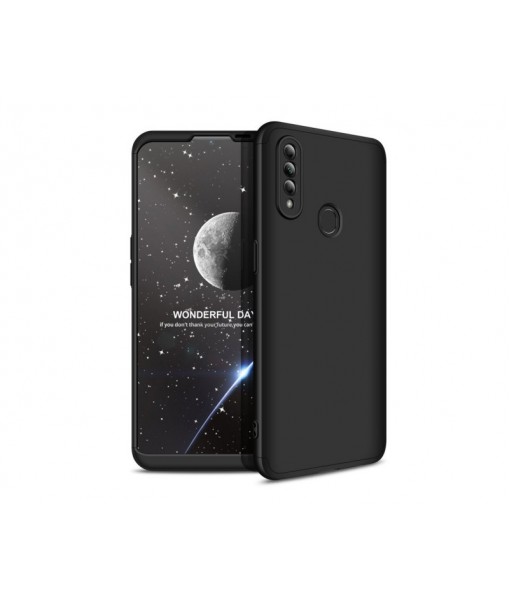 Husa Oppo A31, Protection din 3 piese, Negru